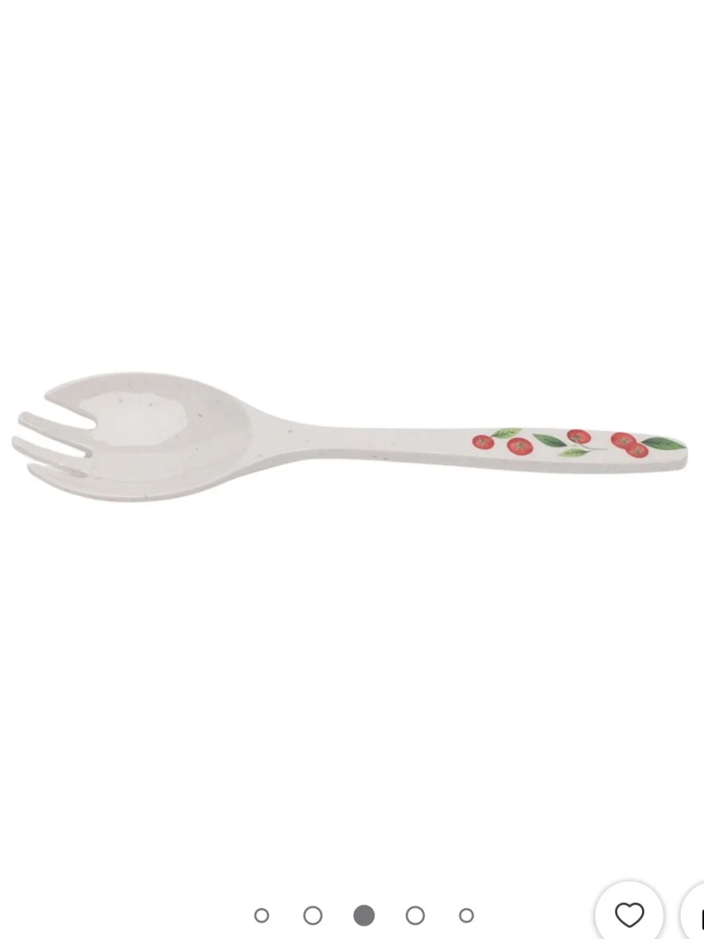 Better Homes & Gardens 4-Piece Tomato Beige Reusable Plastic Salad Serving Set